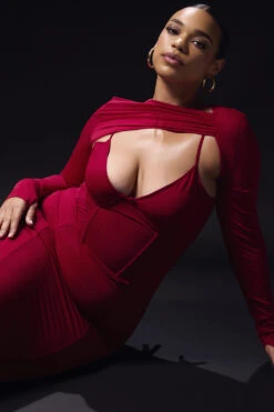 Wine Corset Midi Dress 26 Wine Corset Midi Dress -Pinkyy Kleider Geschaft beatrice w14