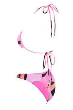 Pink Black Halter Bikini -Pinkyy Kleider Geschaft cala pink black orange 03
