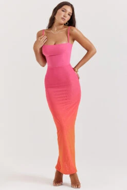 Ombre Flame Maxi Dress -Pinkyy Kleider Geschaft calista 3