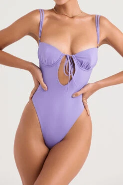 Violet Cutout Swimsuit