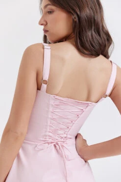Baby Pink Corset Mini Dress -Pinkyy Kleider Geschaft carlotta 10