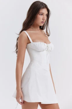 White Corset Mini Dress -Pinkyy Kleider Geschaft carlotta white 6