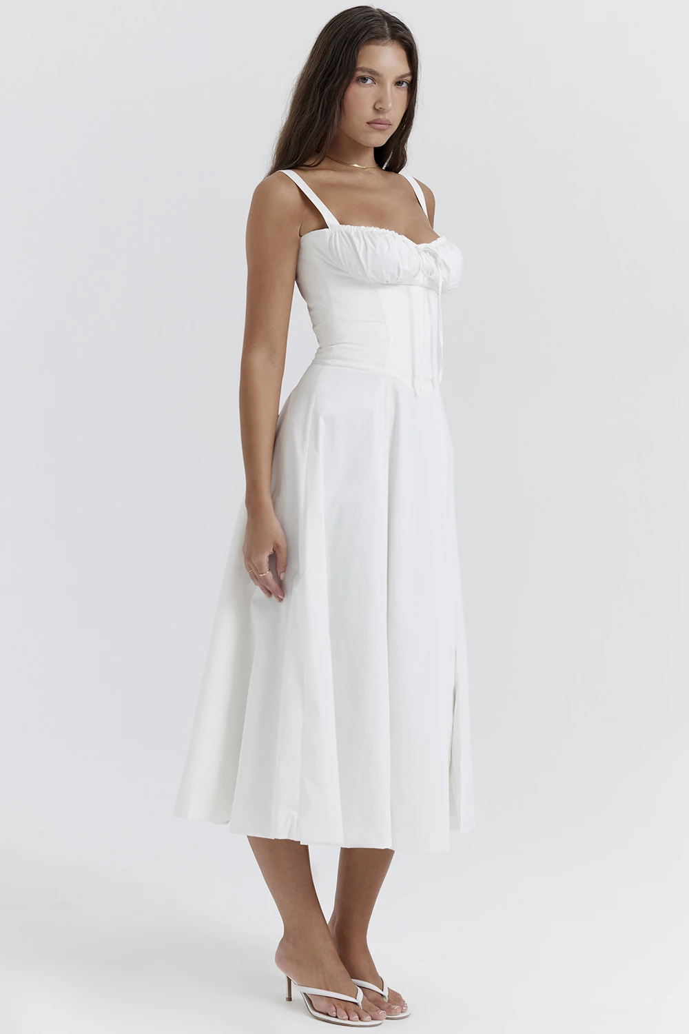 White Bustier Sundress 7 White Bustier Sundress – Bild 7
