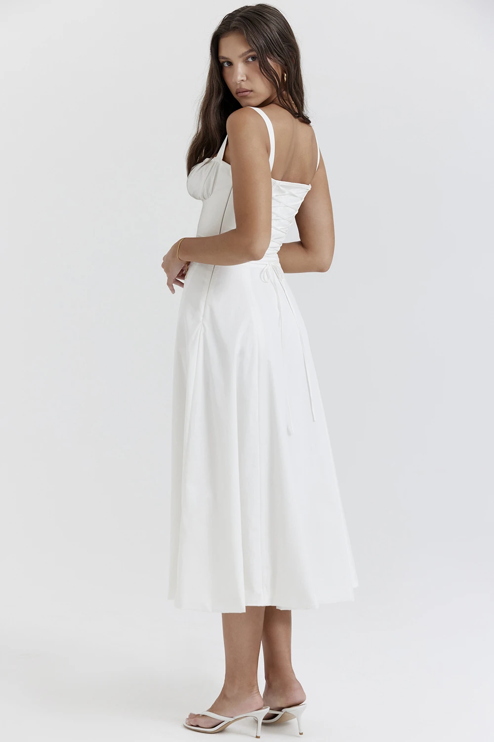 White Bustier Sundress 8 White Bustier Sundress – Bild 8