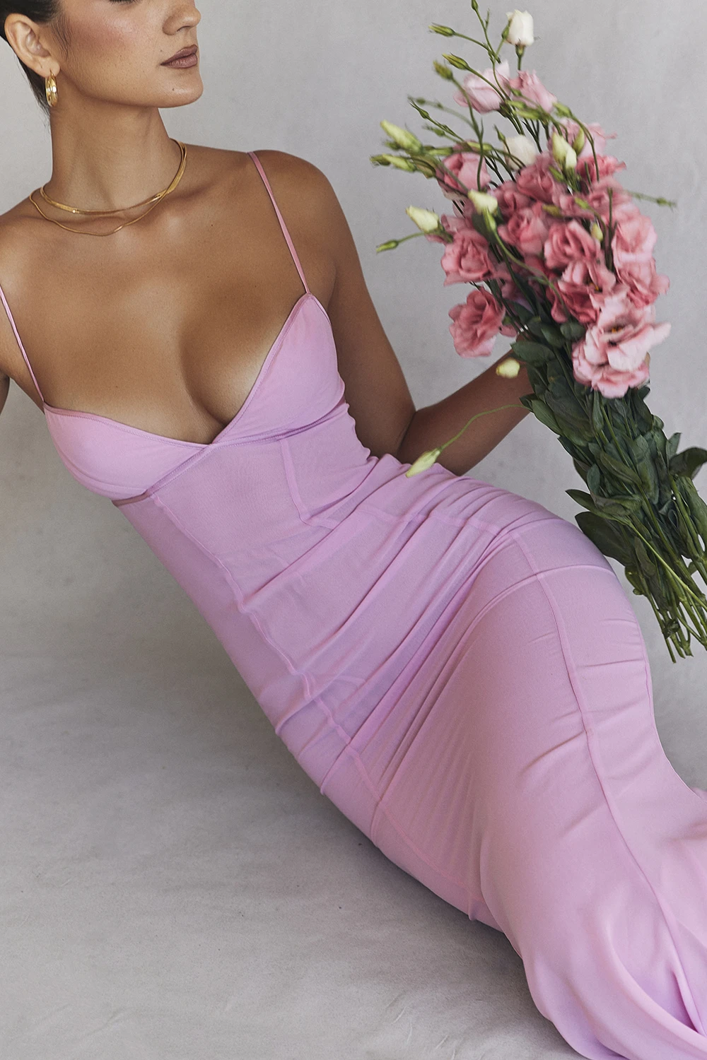Pink Maxi Dress 8 Pink Maxi Dress – Bild 8