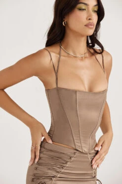 Latte Satin Corset 21 Latte Satin Corset -Pinkyy Kleider Geschaft chantelle 6gg