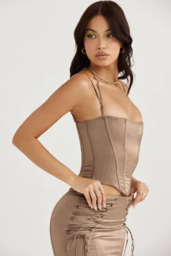 Latte Satin Corset 22 Latte Satin Corset -Pinkyy Kleider Geschaft chantelle 7gg