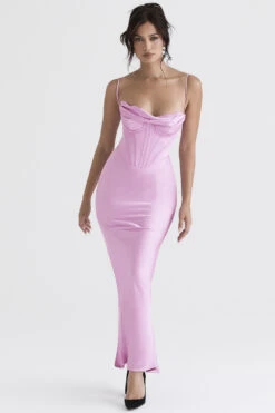 Pink Corset Maxi Dress -Pinkyy Kleider Geschaft charmaine pnk 2p