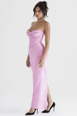 Pink Corset Maxi Dress -Pinkyy Kleider Geschaft charmaine pnk 4p