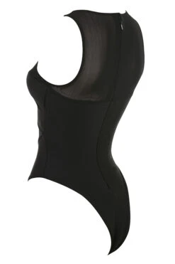 Black Sleeveless Bandage Bodysuit -Pinkyy Kleider Geschaft chiara black 03