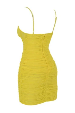Mistress Rocks 'Spotlight' Lemon Plunge Mesh Dress -Pinkyy Kleider Geschaft chr2471 02