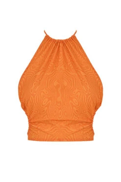 Mistress Rocks 'Vacay Mode' Orange Halter Neck Crop Top 25 Mistress Rocks 'Vacay Mode' Orange Halter Neck Crop Top -Pinkyy Kleider Geschaft chr2532 01
