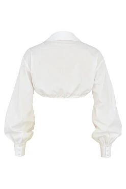 Mistress Rocks 'Wishlist' White Balloon Sleeve Cropped Shirt With Bralette 17 Mistress Rocks 'Wishlist' White Balloon Sleeve Cropped Shirt With Bralette -Pinkyy Kleider Geschaft chr2643 03