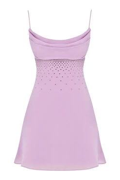 Mistress Rocks Lilac Crystal Embellished Mini Dress -Pinkyy Kleider Geschaft chr3216 011667462624636375e09e5c2