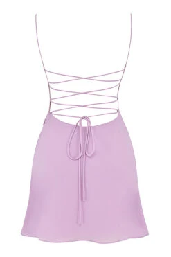 Mistress Rocks Lilac Crystal Embellished Mini Dress -Pinkyy Kleider Geschaft chr3216 03