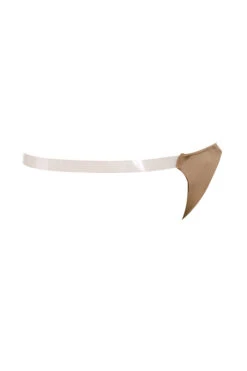 Clear Side-Strap Solution Thong - Caramel -Pinkyy Kleider Geschaft clear side thong caramel 03