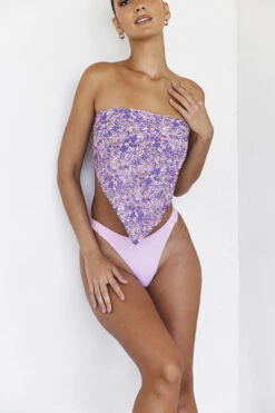 Blossom Ruched Bikini Bottom -Pinkyy Kleider Geschaft delphip11