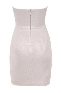 Silver Sparkle Corset Dress -Pinkyy Kleider Geschaft eevi silver 02a