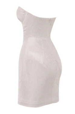 Silver Sparkle Corset Dress -Pinkyy Kleider Geschaft eevi silver 03a
