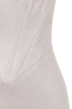 Silver Sparkle Corset Dress -Pinkyy Kleider Geschaft eevi silver 05a