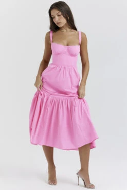 French Pink Midi Sundress 19 French Pink Midi Sundress -Pinkyy Kleider Geschaft elia d3