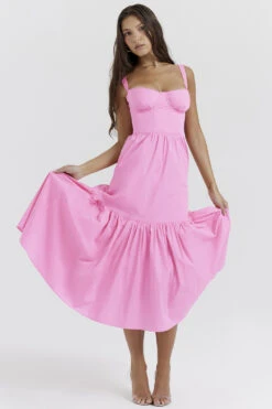French Pink Midi Sundress 20 French Pink Midi Sundress -Pinkyy Kleider Geschaft elia d4