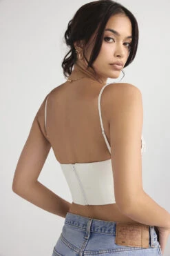 Ivory Satin And Lace Corset -Pinkyy Kleider Geschaft emilee 8