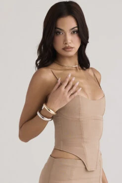 Beige Sculpting Corset -Pinkyy Kleider Geschaft flavianisha 8q