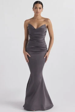 Shadow Satin Strapless Gown 13 Shadow Satin Strapless Gown -Pinkyy Kleider Geschaft fleur dg 1