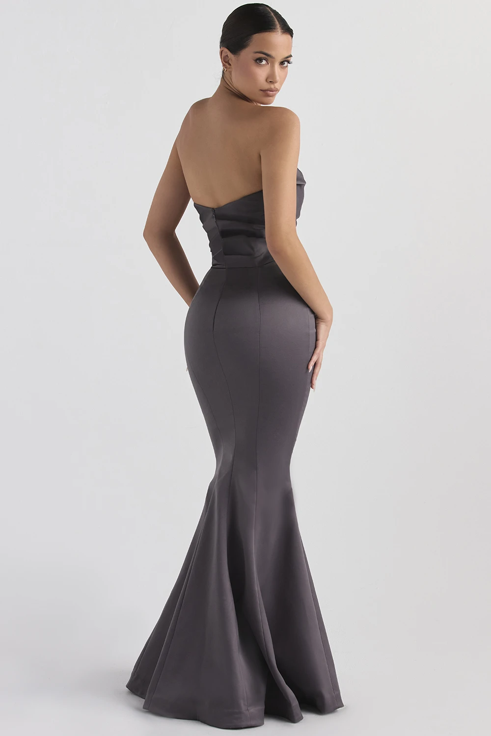 Shadow Satin Strapless Gown 6 Shadow Satin Strapless Gown – Bild 6