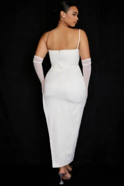 Ivory Satin Corset Dress -Pinkyy Kleider Geschaft flora i7