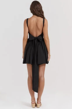 Black Bow Mini Dress 26 Black Bow Mini Dress -Pinkyy Kleider Geschaft florianne bl9