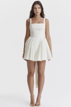 Ivory Bow Mini Dress 18 Ivory Bow Mini Dress -Pinkyy Kleider Geschaft florianne i1