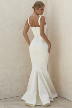 Ivory Balconette Corset Bridal Gown - Limited Edition -Pinkyy Kleider Geschaft francoise 8