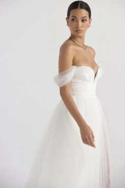 White Tulle Bridal Gown 25 White Tulle Bridal Gown -Pinkyy Kleider Geschaft gabrielle 11