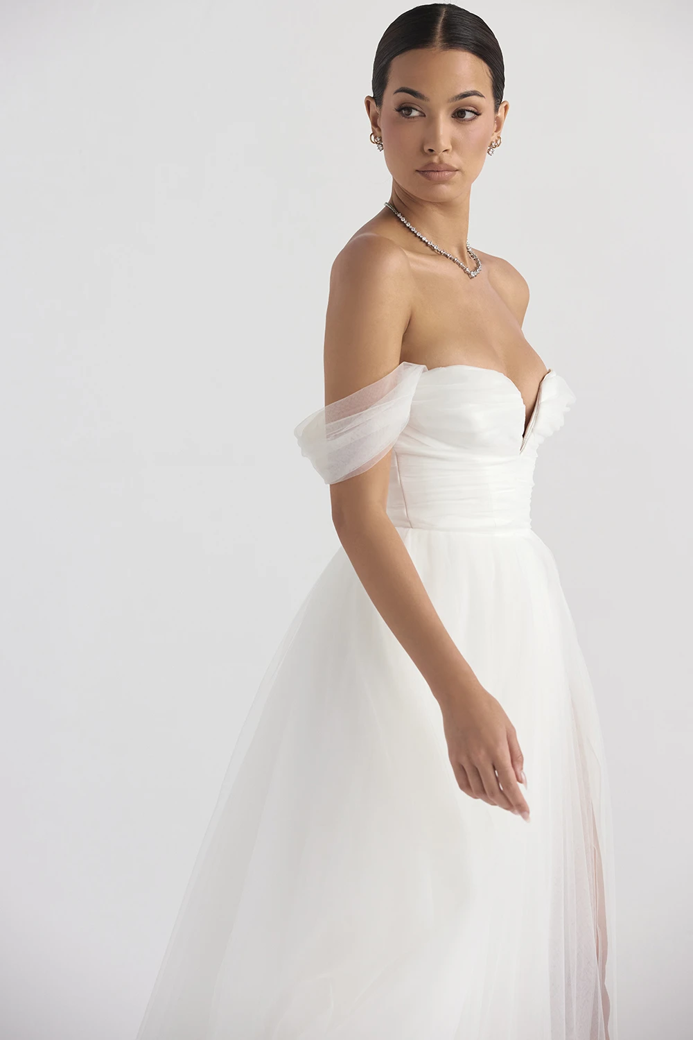 White Tulle Bridal Gown 7 White Tulle Bridal Gown – Bild 7