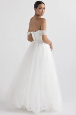 White Tulle Bridal Gown 27 White Tulle Bridal Gown -Pinkyy Kleider Geschaft gabrielle 13