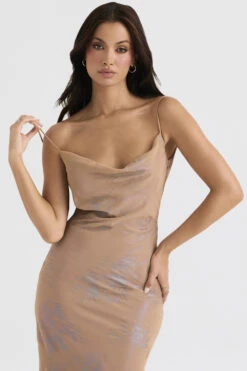 Iridescent Cafe Au Lait Maxi Dress 19 Iridescent Cafe Au Lait Maxi Dress -Pinkyy Kleider Geschaft gabrielle 3