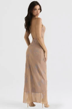 Iridescent Cafe Au Lait Maxi Dress 21 Iridescent Cafe Au Lait Maxi Dress -Pinkyy Kleider Geschaft gabrielle 5 1