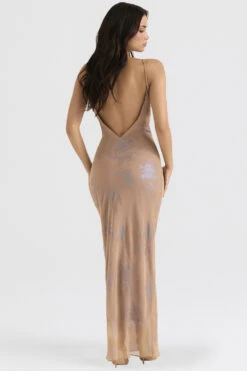 Iridescent Cafe Au Lait Maxi Dress 23 Iridescent Cafe Au Lait Maxi Dress -Pinkyy Kleider Geschaft gabrielle 7
