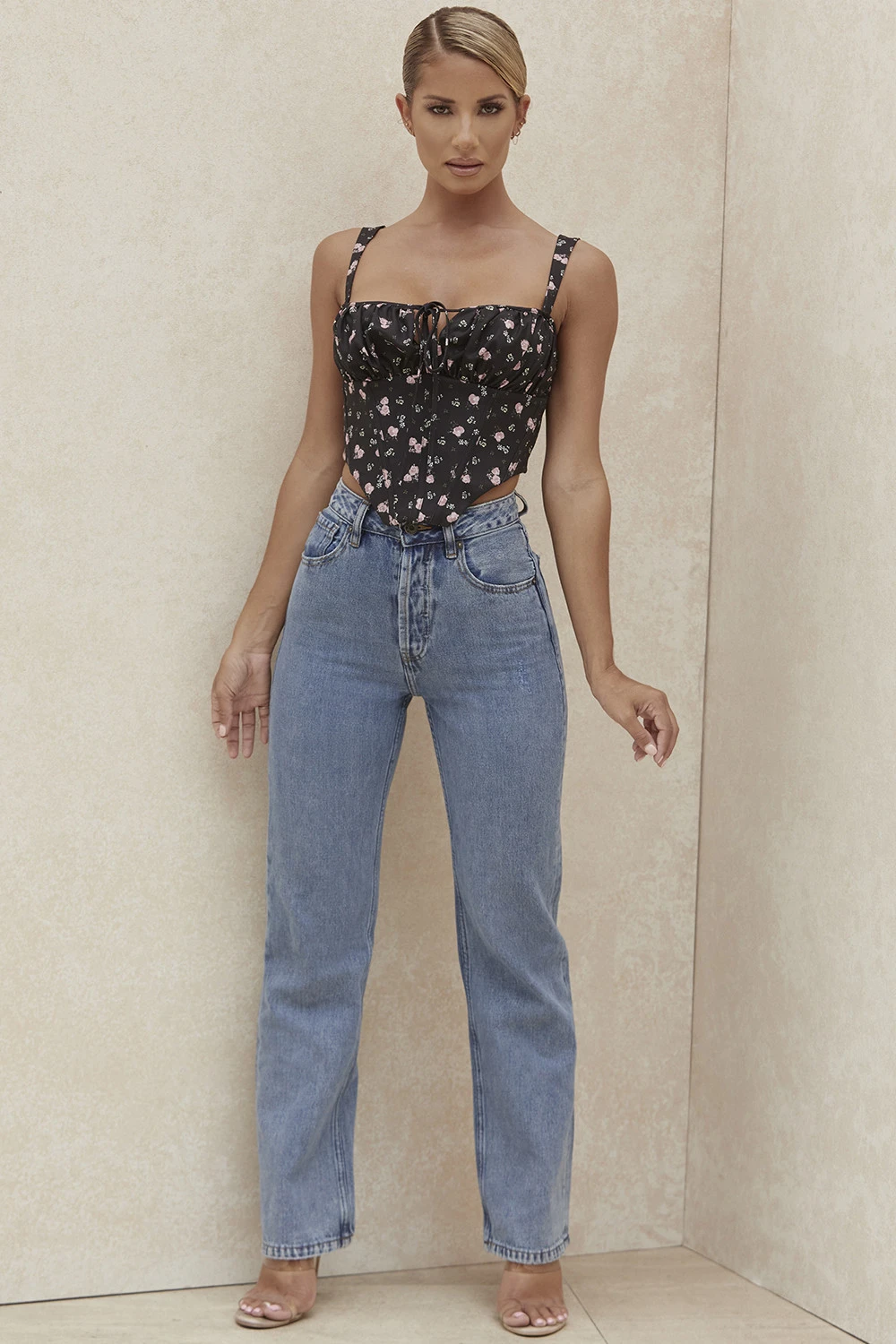 Black Floral Corset 6 Black Floral Corset – Bild 6