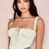 Lemon Floral Corset
