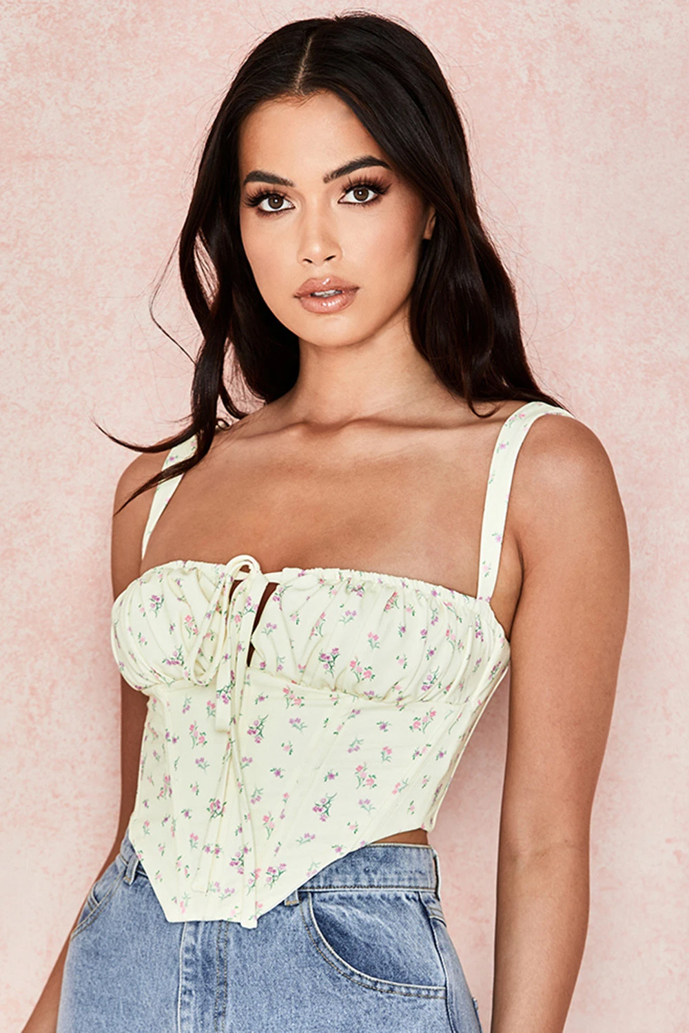Lemon Floral Corset 1 Lemon Floral Corset