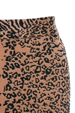 Leopard Print Midi Length Bandage Skirt 7 Leopard Print Midi Length Bandage Skirt -Pinkyy Kleider Geschaft giannelli tan black 04