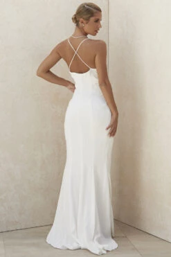Ivory Strappy Bridal Gown - Limited Edition -Pinkyy Kleider Geschaft gigi 9