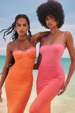 Ombre Flame Maxi Dress -Pinkyy Kleider Geschaft houseofcb 3630