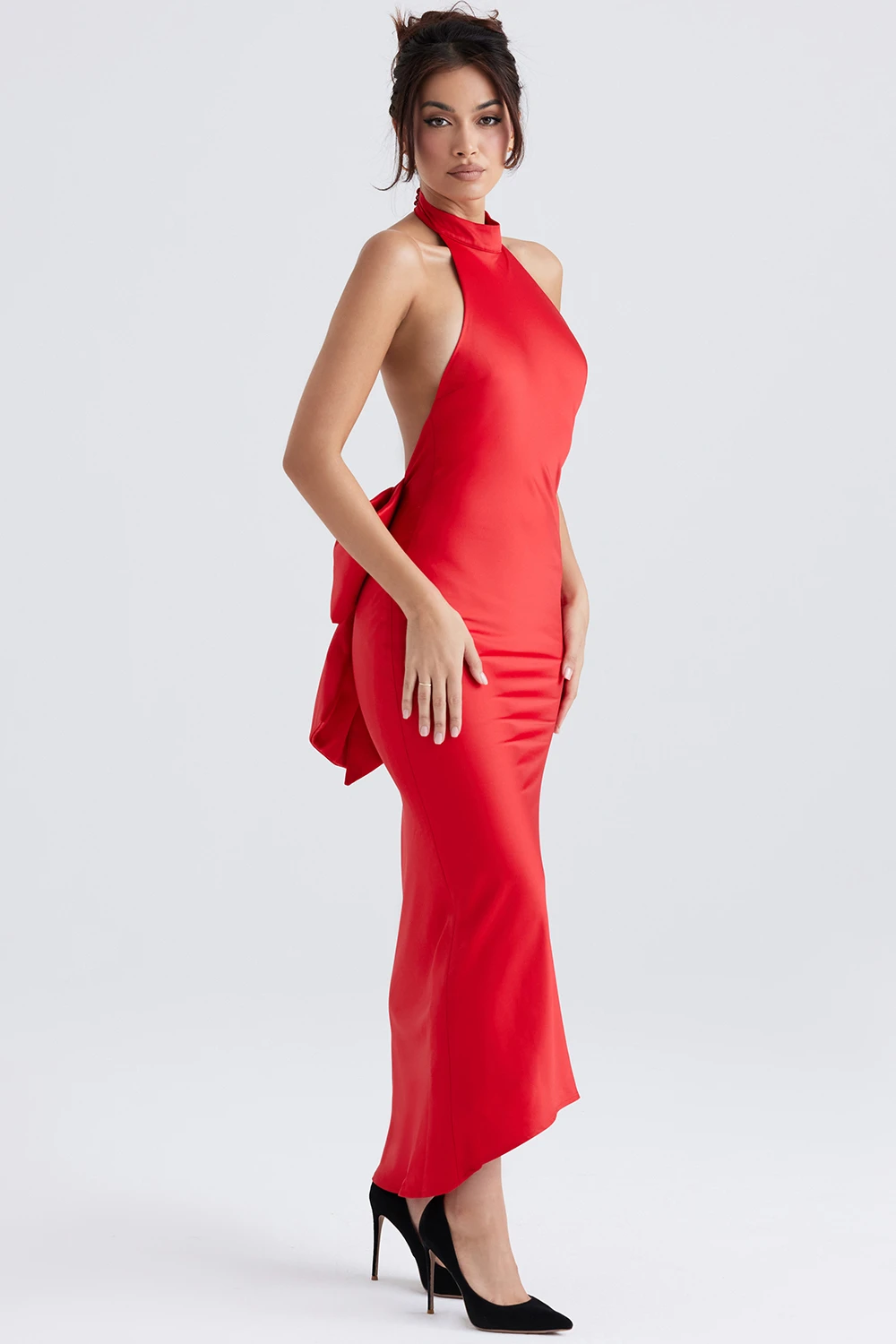 Red Bow Halter Dress 5 Red Bow Halter Dress – Bild 5