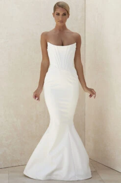 Ivory Strapless Corset Bridal Gown - Limited Edition -Pinkyy Kleider Geschaft ines 1