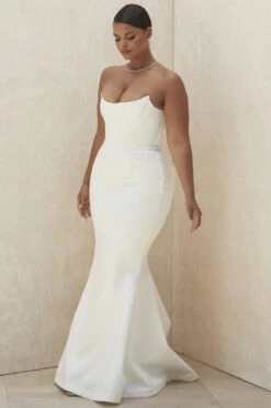 Ivory Strapless Corset Bridal Gown - Limited Edition -Pinkyy Kleider Geschaft ines 10