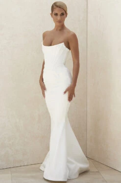 Ivory Strapless Corset Bridal Gown - Limited Edition -Pinkyy Kleider Geschaft ines 4